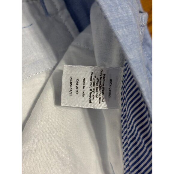 Talbots Womens Relaxed Fit Chino Pants Plus Sz 8p Petite Blue 100% Cotton - Picture 5 of 6